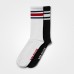 BB Brooklyn Socks 2-p - Black/Red, (Vain XXL-koko)